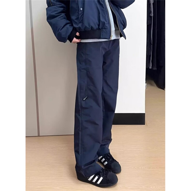 藏青色软壳冲锋裤男款春季美式斜切冲锋裤男款2025新款KA32,男装休闲裤,星座1116A（原606A-3）