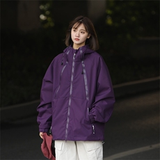 Cityboy情侣时尚连帽冲锋衣外套夹克团体班服，男装夹克，星座301D-5(原星座1415）