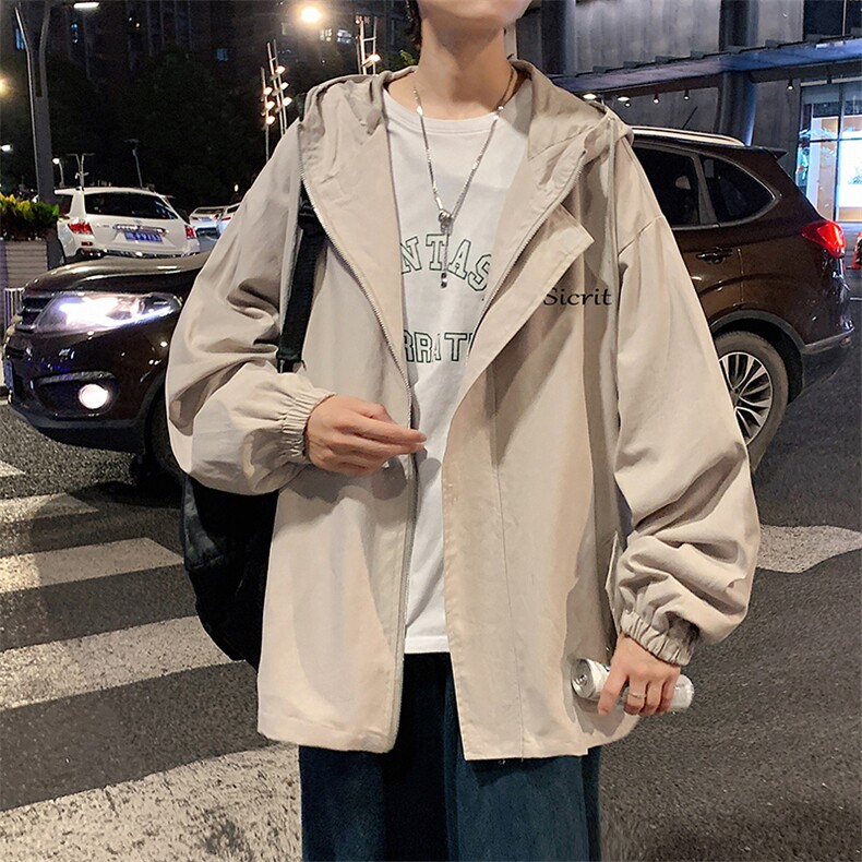 JK41098-P85加棉款-P115纯棉连帽夹克男士大码工装夹克男外套男,男装夹克,电商A040