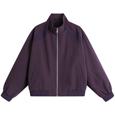 JK008平铺白底春装拼接工装立领夹克聚酯纤维(M-5XL)TP35，男装夹克，电商A088