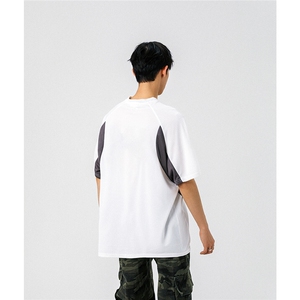 速干运动美式投篮街头印花球服大码M-5XL短袖T恤男DX78028P50控78图片
