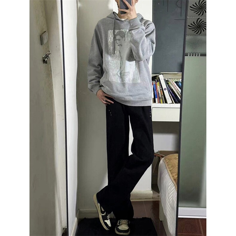 B221美式ins高街暗黑小众个性铆钉小脚牛仔裤LK23142-P65控88,男装牛仔裤,电商B221
