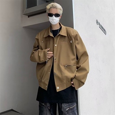 夹克男韩版潮流高街帅百搭拉链口袋宽松2026春季ins外套W6360-P67，男装夹克，星座412-2