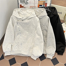 美式开衫卫衣男春季设计感连帽外套潮牌街头运动帽衫WB422-P70，男装卫衣，星座412-3