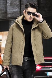 B8027钱塘2020-3新款商务休闲冬季厚款简约中年男士羽绒服P258图片