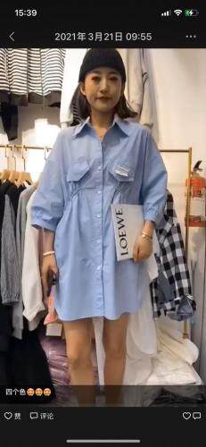 衬衣连衣裙，女装连衣裙，依多坊