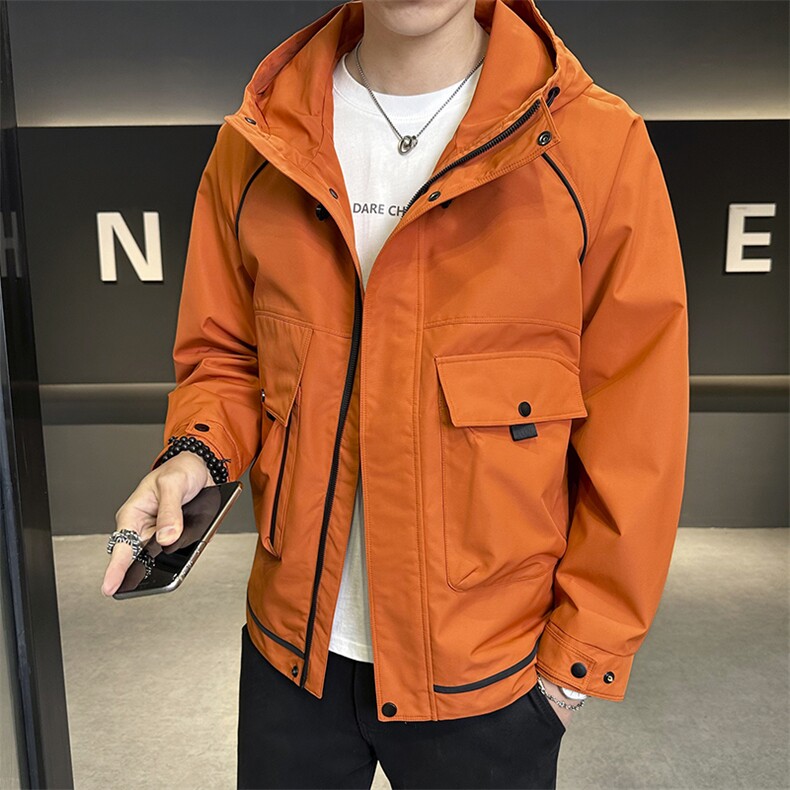 秋季夹克男高品质连帽外套型男商务休闲青年外套男N8817-P95,男装夹克,星座310B-3