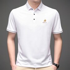 2023夏季新款短袖T恤商务休闲宽松百搭中年男士简约时尚上衣体恤，男装T恤，电商B212（原钱塘6029）
