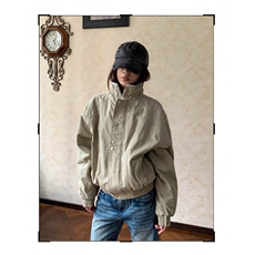 美式解构缉明线立领工装夹克秋冬款加绒加厚廓形棉服男女，男装夹克，四季星座505