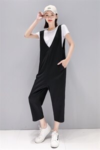 2021连体背带裤女套装休闲减龄洋气夏季新款小个子两件套连身衣潮图片