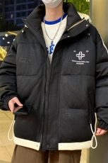 2025秋冬新款连帽棉衣男休闲宽松青少年外套，男装棉衣，星座1206（原A206）