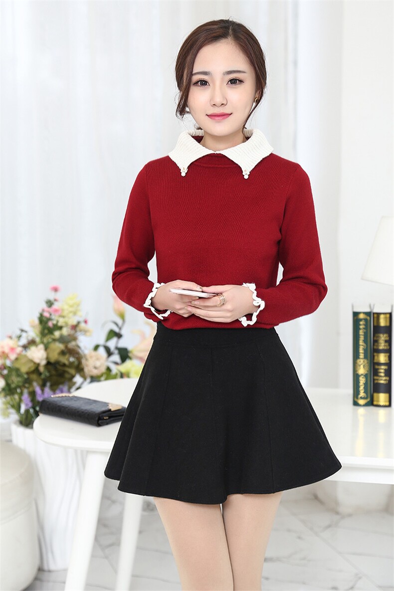 2021年春季短裙修身半身裙纯色通勤潮流,女装半身裙,韩美纤衣