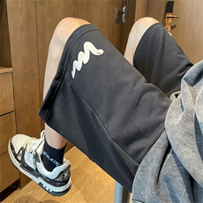 美式篮球运动短裤男夏季新款宽松休闲中裤潮牌阔腿五分裤HX55-P25，男装休闲裤，星座1008