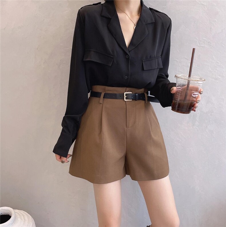 A版高腰短裤，其它，纽芮