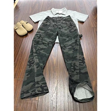 迷彩工装牛仔裤男款美式高街潮牌水洗宽松休闲阔腿裤子L88308-p45，男装牛仔裤，星座1008