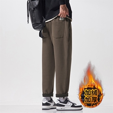 特批男士休闲裤秋冬加厚锥形直筒潮流宽松哈伦裤J830-P40/加绒P50，男装卫衣，星座509