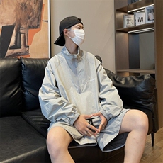 有大货半拉链防晒衣服套装冰丝休闲运动两件套TZ68310B-1-P80，男装休闲套装，星座310B-1