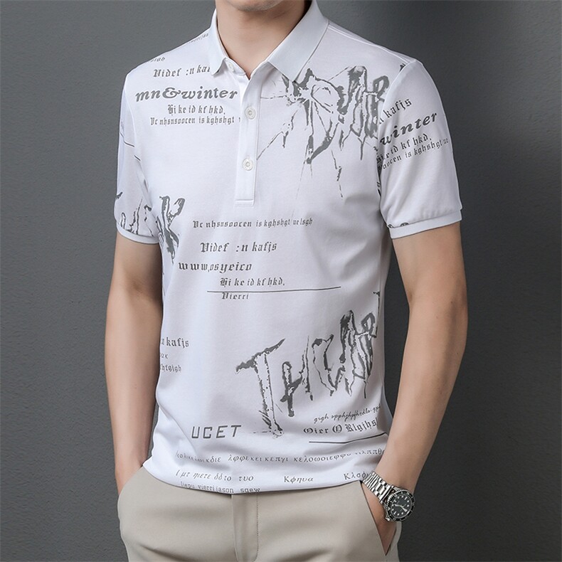 AD1011钱塘2020-3夏季男翻领休闲短袖T恤精品P43,男装T恤,钱塘207-3