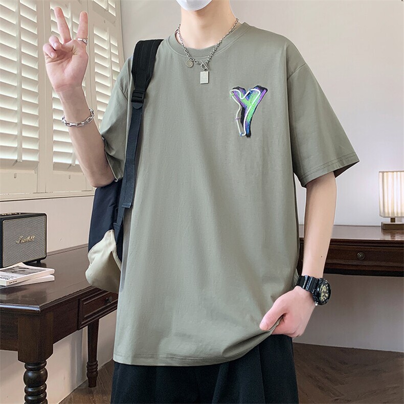 夏季男短袖t恤高品质多工艺发泡印大码T恤衫HF8510-P34,男装T恤,星座1206（原A206）