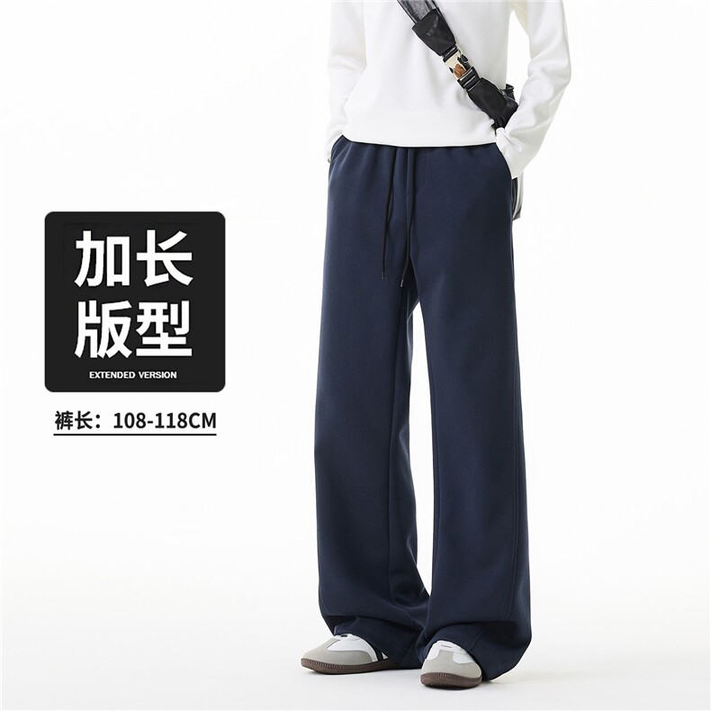 2026高个子加长版美式潮牌针织运动裤宽松直筒休闲卫裤 K2029/P63图片