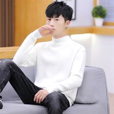 家乐6805秋冬季纯色半高领毛衣男士韩版宽松潮流个性毛线，男装针织衫/毛衣，电商D310（原电商305）