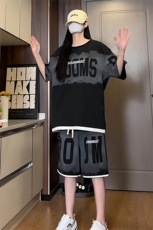 量大优供视频菠萝格套装短袖短裤男大码M-5XTZ22-特P50，男装休闲套装，电商B325