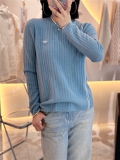 半高领打底衫女2024新款内搭显瘦软糯百搭纯色羊绒衫，女装羊绒衫，大千羊绒