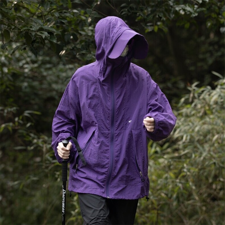 港风大码复古森系户外薄款男女连帽防晒服XZ213-JKFS01-P65控78,男装夹克,星座213