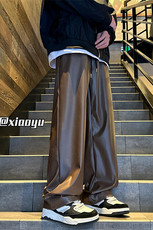 XZ616冬季新款加厚百搭痞帅皮裤休闲长裤TY982P65控78，男装休闲裤，星座512A（原616）