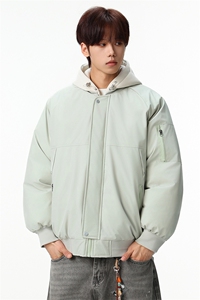 新款冬季大码羽绒棉服棉袄连帽假两件韩版宽松外套A436-2583-P95图片