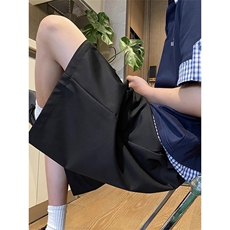 美式休闲西装短裤男夏季2025新款潮牌宽松阔腿五分裤KA343-P35，男装牛仔裤，星座208-5