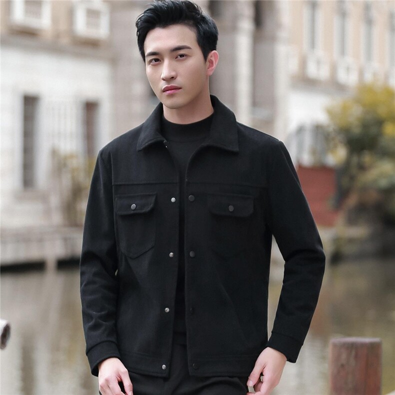 JK877-P70商务休闲百搭上衣男款春秋款工装夹克大码外套，男装夹克，电商D310B-1