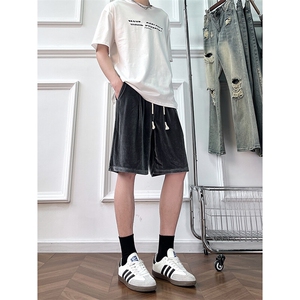 A178 男女同款冰丝速干短裤休闲夏季外穿宽松休闲裤DK161-P28图片