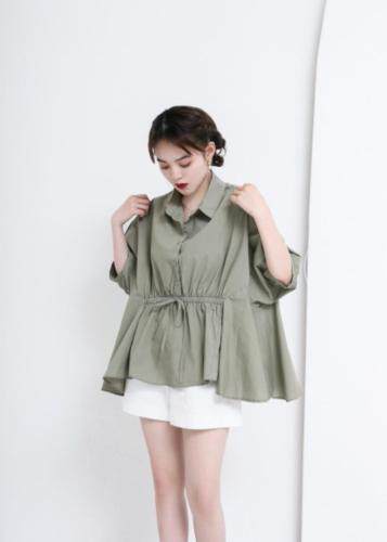 夏款衬衣，女装，E·呀