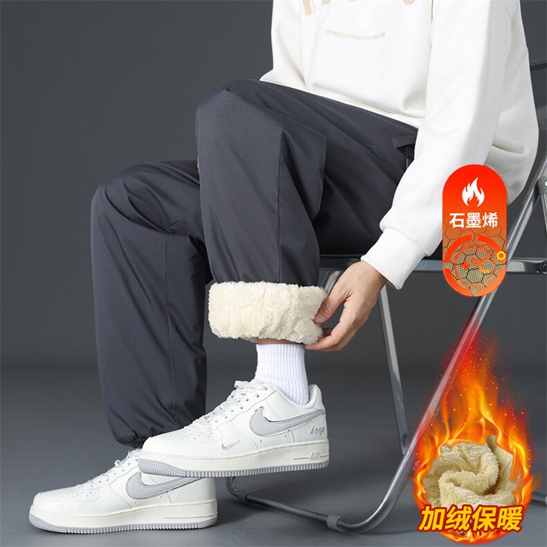 石墨烯护膝超厚防风男士大码加厚加绒保暖休闲棉裤JR1821-特P35,男装棉衣,星座610（原A335）
