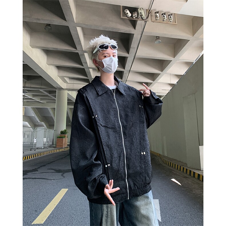 F436P68新款秋装男生休闲夹克外套美式高街时尚宽松休闲,男装夹克,星座512-6
