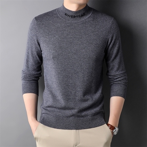羊毛毛衣秋冬装上衣中年男士加厚保暖上衣中年男款HPN88832-P155图片