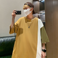 C336-P302024夏季新款潮流圆领短袖T恤男日系百搭宽松上衣现货，男装T恤，星座512-6