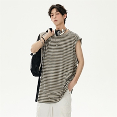 ~大码现货夏季新款男士潮牌背心百搭情侣无袖T恤225-2-DX02-P35，男装背心/马甲，星座225-2