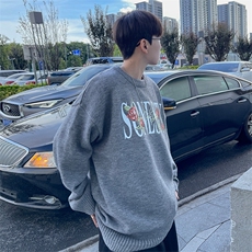 直播品质秋冬美式潮牌圆领毛衣大码针织衫毛线衣线衫MY007特P40，男装针织衫/毛衣，电商A486