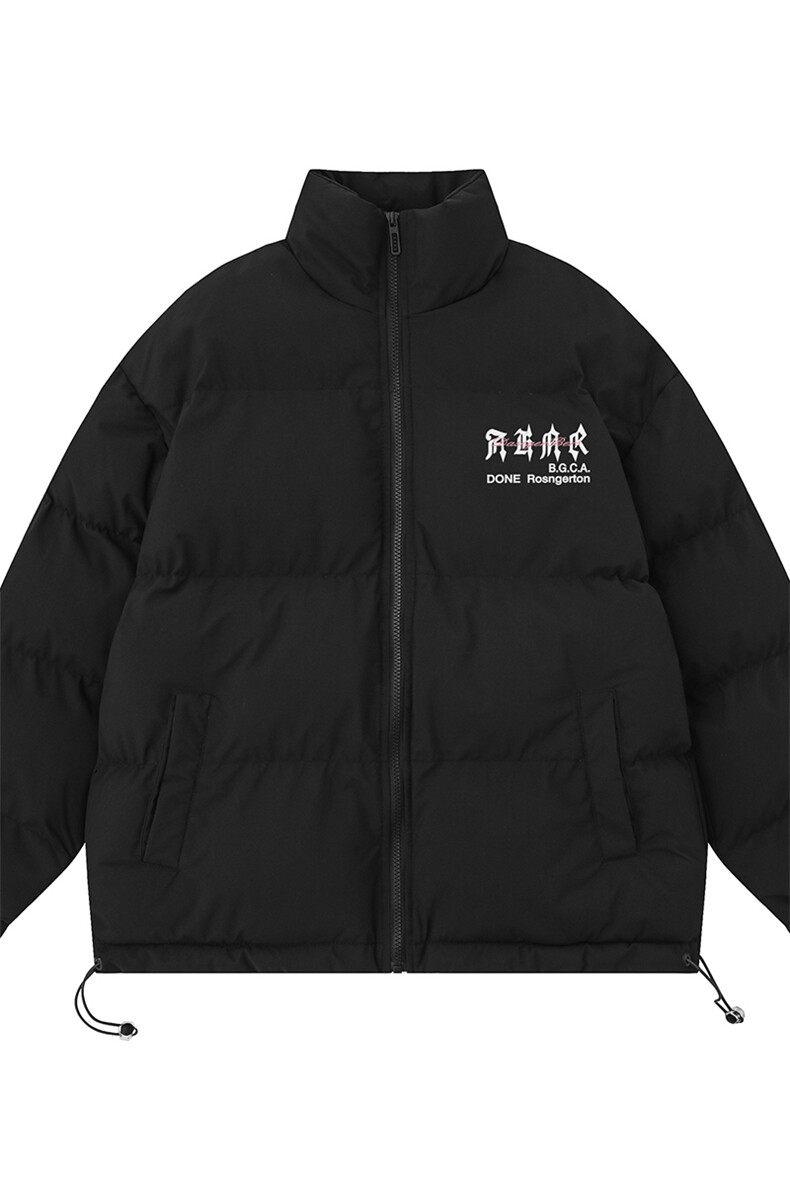 白底23冬季时尚百搭宽松字母印花加厚棉服外套MY2080特批65控98,男装棉衣,电商A247-1