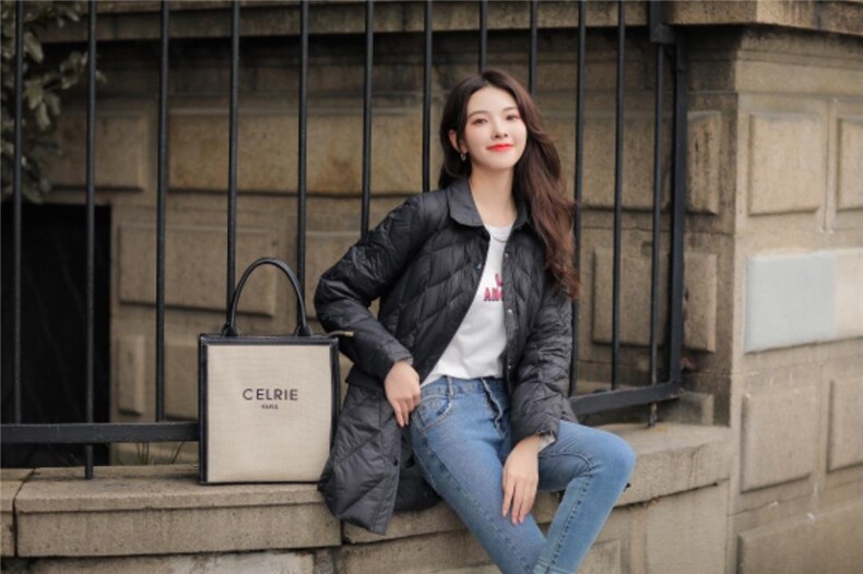 90绒羽绒服，女装羽绒服，卡西姆