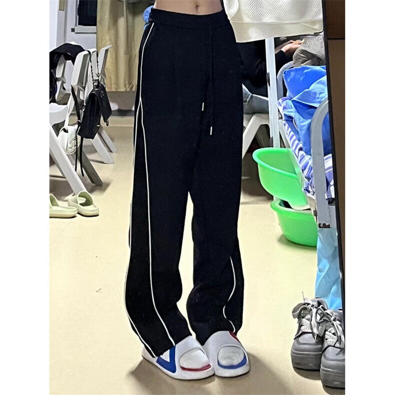 发光条纹卫裤男款春秋季青少年帅气裤子运动休闲长裤KZ504,男装休闲裤,星座1116A（原606A-3）