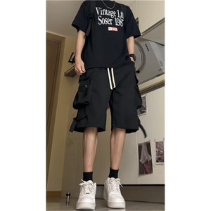 夏季百搭冲锋裤休闲裤男 高街工装短裤五分裤DK615-P40图片