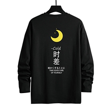 TX3047-P25加绒款-P35纯长袖t恤男大码圆领打底衫体恤网格，男装T恤，电商A040A