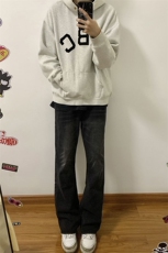 B221美式ins高街暗黑光版修身微喇牛仔裤LK23137-P55控78，男装牛仔裤，电商B221