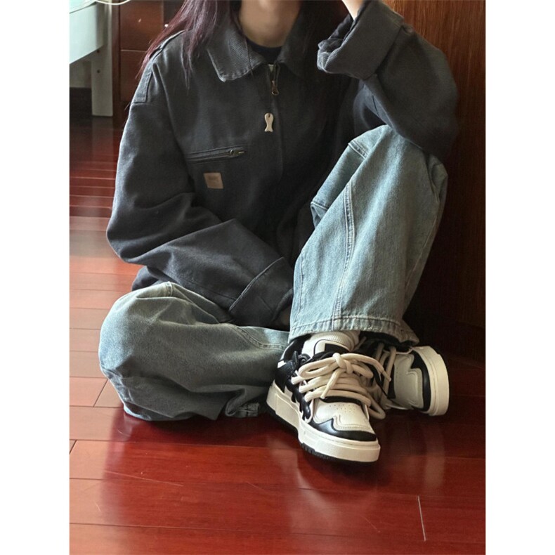 【有货】底特律夹克男款春秋美式水洗做旧短款工装外套Y188CC-P75,男装夹克,星座1007（原301D）