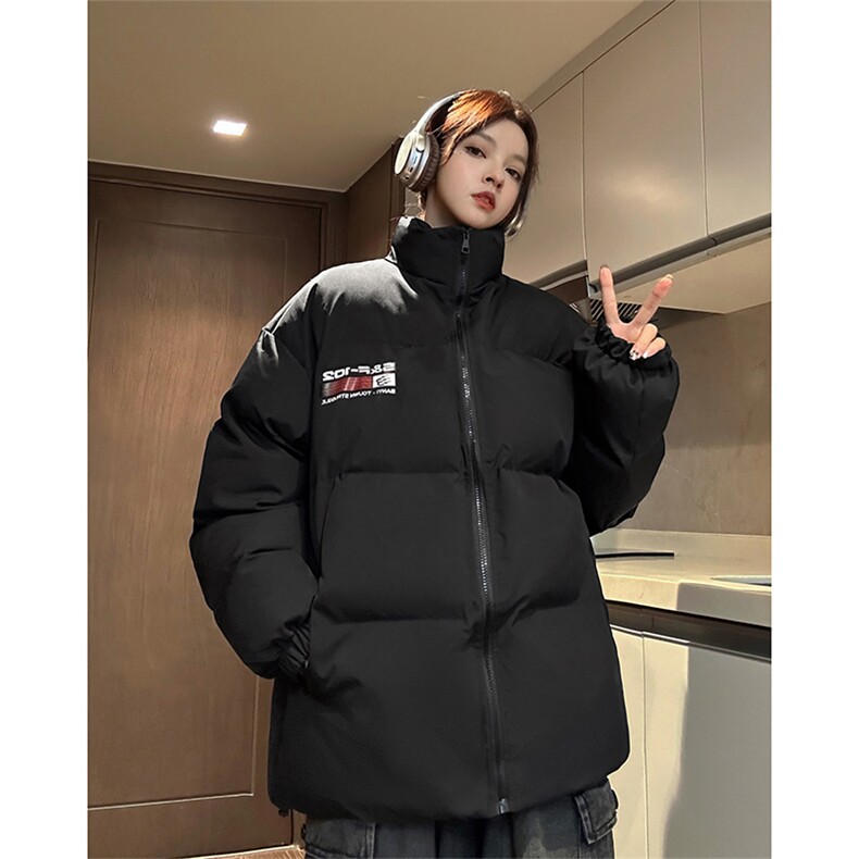 冬季新款美式高街字母棉服oversize保暖上衣男DT2201-TP5098,男装棉衣,电商A102