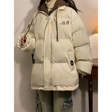 2025冬季宽松/连帽休闲外套潮加厚棉衣XZ102B-1M8008-P125，男装棉衣，星座102B-1