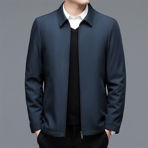 中年男新款冬季加厚驼绒棉服爸爸冬装短款棉衣外套 ZL12211-P155图片